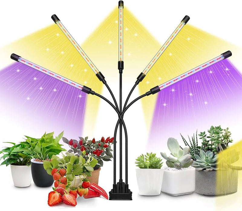 4 Head LED Grow Light with Stand for Indoor Plants